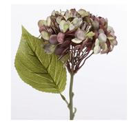 WEOKDFHA Artificial Hydrangea Flowers 2 Piece Artificial Hydrangea Fake Flowers Home Decoration Accessories Wedding Gifts Shooting Props Indoor Diy Bridal Bouquet for Wedding Party(Green brown)