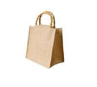 WEOKDFHA Beach Bag 1pc Cotton Linen Retro Literary Tote Bag Handmade Small Rattan Bag(M)