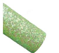 WEOKDFHA Glitter Faux Leather Sheets 5pcs 21X29CM A4 Size Chunky Glitter Leather Fabirc Fabric Vinyl For Bows(Green)