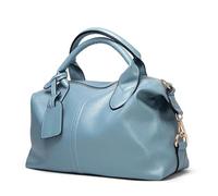 WEOKDFHA Leather Tote Bag Ladies Handbag Versatile Shoulder Bag Pillow Large Polyester Fiber Square Shape For Women(Blue)