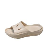 WEOKDFHA Men Sliders Living Room Slippers For Men Sandals Men's Slide Slipper Walk Around Home Shoes Events House(KHAKI,39-40)