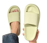 WEOKDFHA Men Sliders The Feeling Of Stepping On Poop Slippers Wearing Soft-soled Anti-slip Shoes In Summer(Green,38-39)