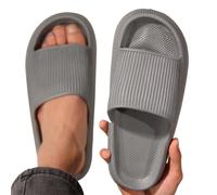 WEOKDFHA Men Sliders The Feeling Of Stepping On Poop Slippers Wearing Soft-soled Anti-slip Shoes In Summer(GRAY,36-37)