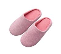 WEOKDFHA Mens Slippers Men Women's Home Soft Fur Slippers Warm Soft Indoor Flat Slides Nonslip Cotton Couples Autumn Winter Shoes Bedroom Slience Flats(A,42-43)