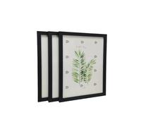 WEOKDFHA Pet Photo Frame 3pcs Black White Apricot A4 A3 Solid Wood Photo Frame Mounted On The Wall Or Desktop Poster Comes With Hardware(Black-3pcs,30x42cm)