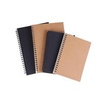 WEOKDFHA Spiral Notebook A5 Black Cover Coil Notebook Graffiti Sketchbook(Black and white page)