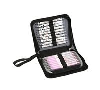 WEOKDFHA Storage Pen Bag 36/55/72 Slots Pencil Case School Pencilcase Supplies Girl Stationery Bag Organizer Large Capacity Pen Box Aesthetic Scholar Kit(36 Slots Black)
