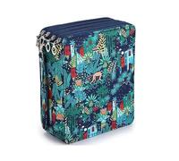 WEOKDFHA Storage Pen Bag Bag Stationery PU Storage Large Capacity Case Super Hole Pencil 127/150/184/200 Leather Student Zipper(200 holes7)