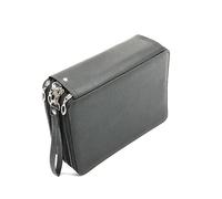 WEOKDFHA Storage Pen Bag Bag Stationery PU Storage Large Capacity Case Super Hole Pencil 127/150/184/200 Leather Student Zipper(184 Holes)