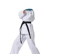WEOKDFHA Taekwondo Uniform Karate Adult And Children Taekwondo Suit Kungfu Coach Uniform Men Women Jujutsu Shirt & Pants Set Gymnasium Training(160)