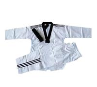 WEOKDFHA Taekwondo Uniform Taekwondo Pants Costumes Clothing White Uniforms Karate Judo Long Trousers Children Adult Unisex Sleeve Suit(160cm)