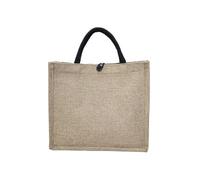 WEOKDFHA Tote Linen Bags Letter Print Linen Tote Bag Portable Reusable Top Handle Beach Handbag Large Capacity Shopping(Brown04)