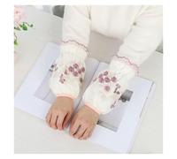 WEOKDFHA Working Oversleeves Lace Embroidery Oversleeves Double Layer Sleevelets(Color 5)