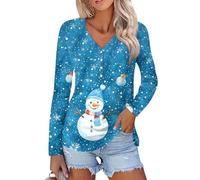 WEOPLKIN Christmas Tops for Women UK Women's Christmas Top Womens Christmas Dress Women Christmas Jumpers Funny Christmas Jumpers Christmas Jumper Xmas Jumpers for Women UK Womens Pink 3XL