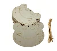 WEOSMIRA 30PCS 4 Inch Wood Frog Cutouts Unfinished Wooden Hanging Ornaments DIY Craft Gift Tags for Home Party Decoration Spring Summer Holiday Decorations Craft Project
