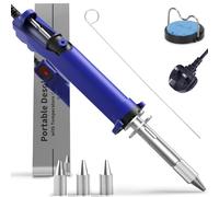 WEP 929D VI 180W Electric Desoldering Iron Tool Temperature Stabilization with Removable Solder Sucker with 3 Nozzles Pump Function Soldering Iron(UK)