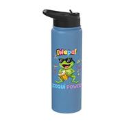 Wepa! Coquí Power Fun Music Vibes Stainless Steel Insulated Water Bottle