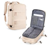 wepadre Travel Backpack with Vacuum System Vacuum Backpack Travel with Pump, Golden Beige