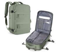 wepadre Travel Backpack with Vacuum System Vacuum Backpack Travel with Pump, Sage Green, 16.5 x 11.8 x 7.8 inches, Modern, Minimalist