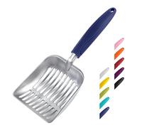 WePet Cat Litter Scoop, Aluminum Alloy Sifter, Kitty Metal Scooper, Deep Shovel, Long Handle, Poop Sifting, Kitten Pooper Lifter, Durable, Heavy Duty, for Litter box