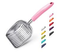 WePet Cat Litter Scoop, Aluminum Alloy Sifter, Kitty Metal Scooper, Deep Shovel, Long Handle, Poop Sifting, Kitten Pooper Lifter, Durable, Heavy Duty, for Litter box