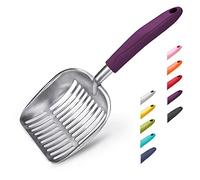 WePet Cat Litter Scoop, Aluminum Alloy Sifter, Kitty Metal Scooper, Deep Shovel, Long Handle, Poop Sifting, Kitten Pooper Lifter, Durable, Heavy Duty, for Litter box