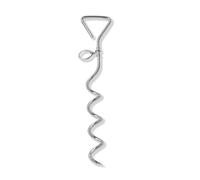 WePet Dog Tie-Out Stake, Durable Silver Spiral Ground Anchor, Secure Outdoor Tethering for all Cable Leash Chain, Camping Accessories, Rust-Resistant, Easy Installation, Medium, 42 cm