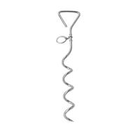WePet Dog Tie-Out Stake, Durable Silver Spiral Ground Anchor, Secure Outdoor Tethering for all Cable Leash Chain, Camping Accessories, Rust-