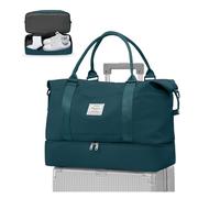 WEPLAN Easyjet Cabin Bag 45x36x20 Underseat Travel Duffel Bag Women Men Weekend Overnight Bags Flight Holdall Carry on Hand Luggage Sport Gym Bags Mum Hospital Maternity Womens,A04-Peacock Blue