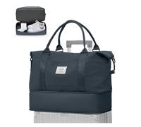 WEPLAN for Ryanair Airlines Underseat Cabin Bag 40x20x25 Travel Duffel Bag Women Men Weekend Overnight Bags Flight Holdall Carry on Hand Luggage Sport Gym Bags Mum Hospital Maternity,Slate Gray