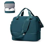 WEPLAN Ryanair Cabin Bag 40x30x20 Wizzair Underseat Travel Duffel Bag Women Men Weekend Overnight Bags Flight Holdall Carry on Hand Luggage Sport Gym Bags Hospital Maternity Womens,C04-Peacock Blue