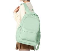 WEPLAN School Backpack School Bag for Teenage Girls Boys College Rucksack Lightweight Schoolbag Casual Backpack Dayback Women Bookbag College Waterproof 14 Inch Laptop Backpacks,Light Green