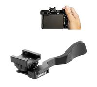 WEPOTO A6 Series Camera Thumb Grip for Sony A6000 A6100 A6200 A6300 A6400 A6500 A6600 A6700, Hot Shoe Protector with Cold Shoe Mount, Patent Locking Design