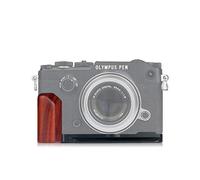 WEPOTO ECG4-R Hand Grip Quick Release Plate L Bracket QR Plate Compatible with Olympus Pen-f Camera -Aluminium Padauk