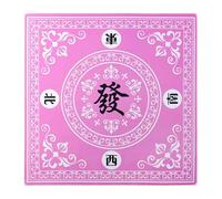 Weppduk Mahjong Mat, Play Mat for Table, 27 x 27 Inch Non-Slip Card Game Mat for Mahjong, Retro Mahjong Accessories, Dice Game Tablecloth, Tile Play Mats for Mahjong Tile Game, Poker Game