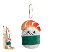 Weppduk Sushi Keychain Plush - Cute Small Sushi Plush Salmon Pendant - Photography Prop Food Toy Cartoon Salmon Model Pendant Sushi Rice Ball Doll for Girls