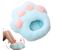 Weppduk USB Foot Warmer | USB Heated Cat Paw Heating Pad | Soft Plush Foot Warmer with Three Speed Settings Under Desk for Home, Bedroom and Offices