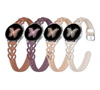Wepro 20mm Watch Band Quick Release for Galaxy Watch 6 Band for Samsung 7 5 4 FE 40mm 44mm 6 4 Classic 43mm 47mm 42mm 46mm 5 Pro 45mm 3 41mm Active 2 Women Cute Heart Breathable Silicone Sport Straps
