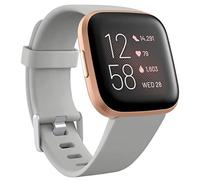 Wepro Compatible Fitbit Versa Silicone Classic Replacement Wristband Straps, Small, Grey