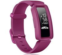 Wepro Compatible with Fitbit Ace 2 Strap/Fitbit Inspire Strap, [Full Protective] Soft Silicone Sprot Replacement Wrist Bands for Fitbit Aces 2/Inspire (HR) Girls Boys - Red