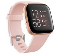 Wepro Compatible with Fitbit Versa/ Fitbit Versa 2 Strap - Smooth Silicone Classic Replacement Wristband Straps for Versa Lite/Versa 2, Small Pink Sand