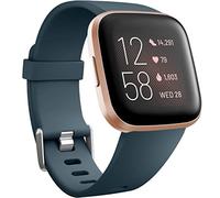 Wepro Compatible with Fitbit Versa & Versa 2 - Smooth Silicone Classic Replacement Wristband Straps, Large Slate Blue
