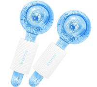 WEPTIX®(Pink & Stone) Facial Ice Globe,Smart Cool Face Roller Ball, Facial Massage Tools 100% Natural Jade Stone Roller Msagger for Neck Eye Circle Reduce for Face and Body Massager (Blue)
