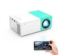 wepvo Projector WiFi Portable Movie Projector, Phone or Tablet Can be Mirrored to the Video Projectors Via WiFi or Data Cable, Compatible with Smartphone/Tablet/Laptop/TV Stick/PS/USB