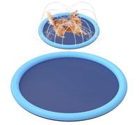 Weqizuerqi 100cm Splash Pad For Kids/Dogs Sprinkler Paddling Pools Water Play Mat Thickened Non Slip Water Sprinkler Pad Inflatable Water Toys For toddler SUMMER GARDENs