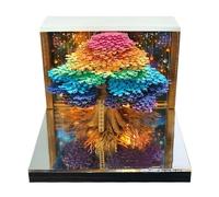 Weqizuerqi 3D Desktop Calendar - 2026 52 Week Craft Paper Calendar | Decorative Event Planning Notepad | Home Office School and Celebrations