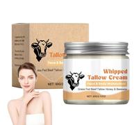 Weqizuerqi 60g Beef Tallow Moisturizing Cream, Beef Tallow For Skin, Whipped Beef Tallow Balm For Skin, Tallow Face Cream, Tallow Face Moisturizer With Emu Oil, Beef Tallow Skin Care, Repair Skin