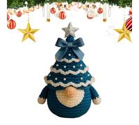Weqizuerqi Christmas Crochet Set, Crochet Box Christmas Cotton Gnome Complete Set, Handmade Craft Set for Home Decoration, Teenagers, Adults, Mindfulness, School Projects