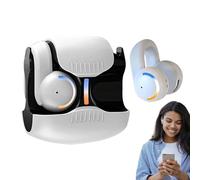 Weqizuerqi Clip Ear Buds | Clip On Ear Clips - Lightweight Noise-Cancelling Bone Conduction Technology with Secure Hold for Sports, Training, Jogging and Cycling