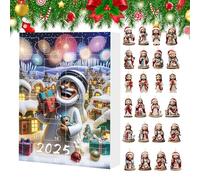 Weqizuerqi Countdown | 24 Days 2025 with Embossed Jesus Ornament for Countdown - Festive Decoration for Door Window Wall Car Entrance Party